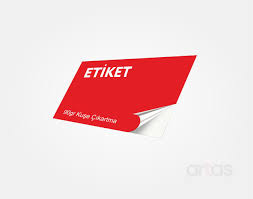 Etiket Kuşe 8,3x5,1 cm- 90 gr.